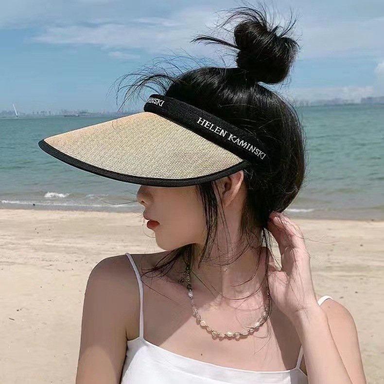 Mũ Cói Rộng Vành Nửa Đầu Hở Chóp – Chống Nắng Tia UV Cực Tím, Thoáng Mát – Phù Hợp Đi Biển, Du Lịch, Dạo Phố 5