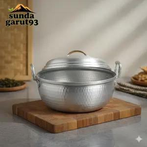 Panci Alumunium Garut Handmade, Diameter 20cm - Anti Lengket dan Awet - Kitchenware Alat