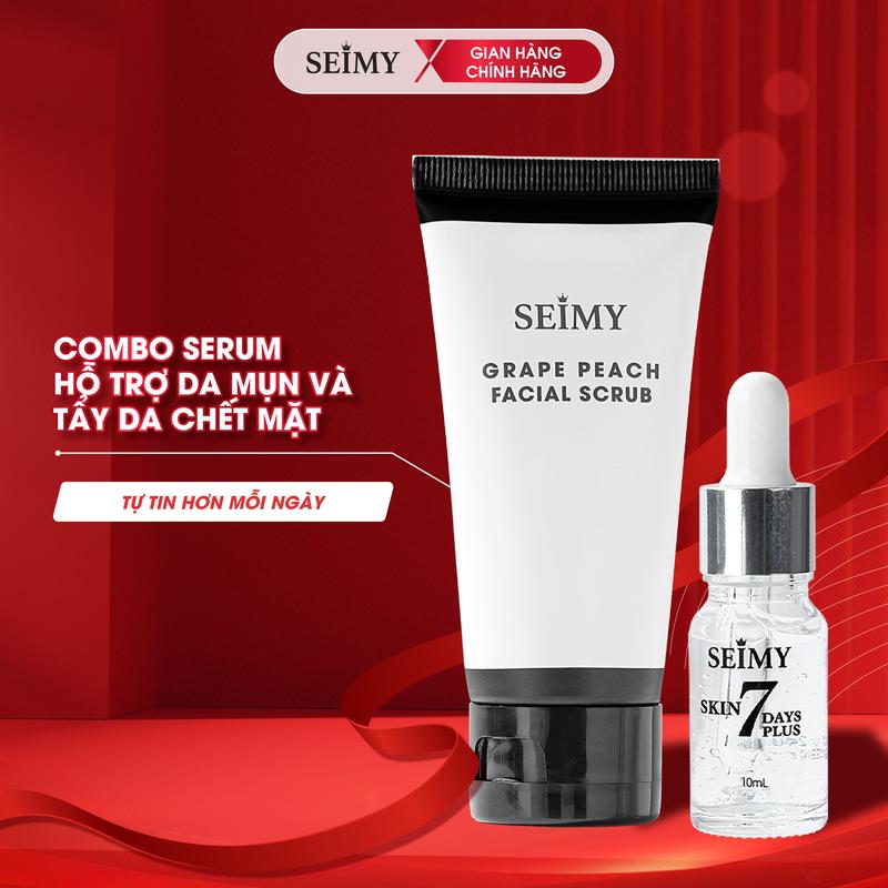 Combo Serum Hỗ Trợ Giảm Mụn Thâm và Tẩy Tế Bào Chết Da Mặt Dạng Gel Seimy