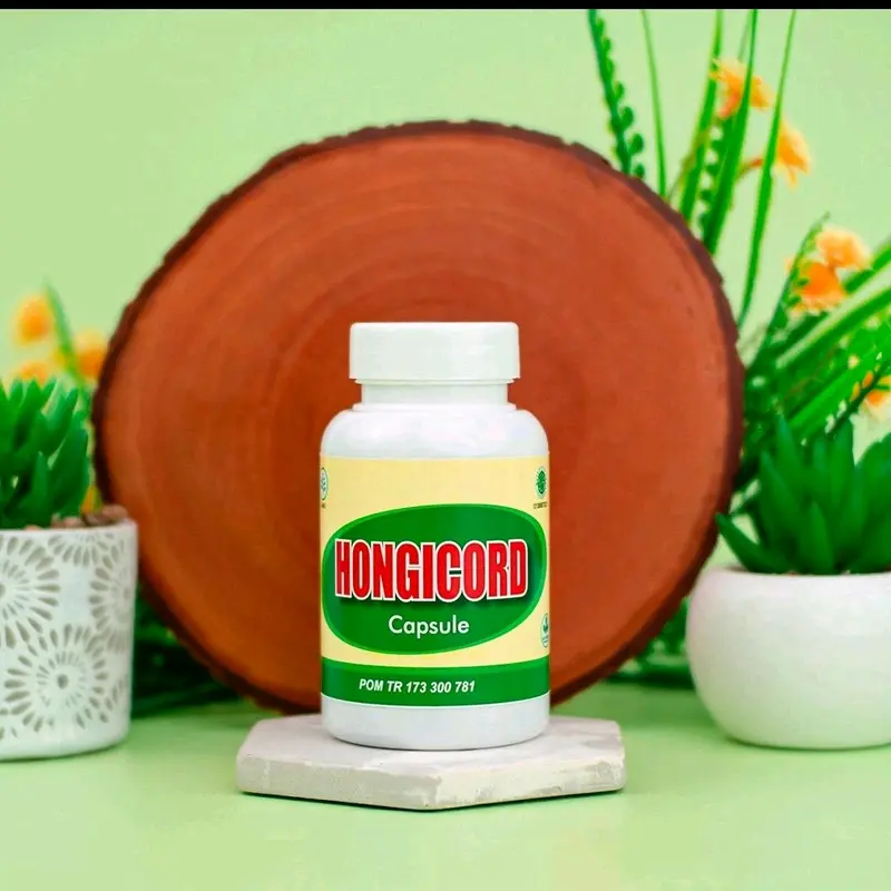 Hongicord Capsules Isi 50 Kapsul untuk Penyakit Kelamin Kencing Nanah/Gonore, Sipilis/Raja Singa Dewasa Organik 4