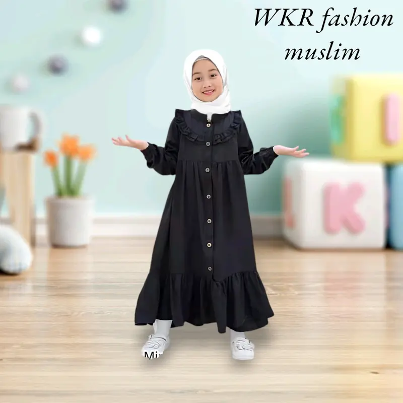 Pokoks Fesyen Baju Raya Baby Girl The Tanam Kurung Top Classic Blue –