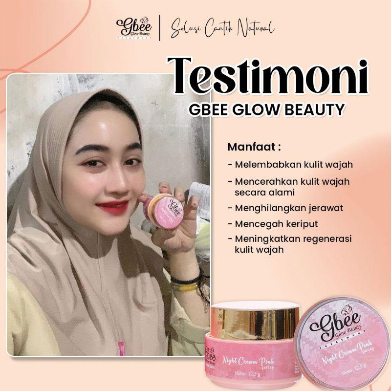 Product Introduction of Promo Night Cream Pink Gbee Glow Beauty Skincare Perawatan Kulit Wajah 4
