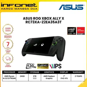 ASUS ROG XBOX ALLY X RC73XA-Z2EA35A3T RYZEN AI Z2 EXTREME 24GB 1TB RADEON RDNA3.5 7" FHD TOUCH 120HZ W11 OFF BLACK