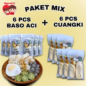 MIX PAKET BASO ACI DAN CUANGKI  KALDU FOOD Hotpot Instan