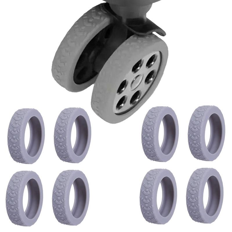 Product Introduction of Pelindung Roda Koper Silikon Luggage wheel Isi 4Pcs Dan 8Pcs Silicon Kabin 16