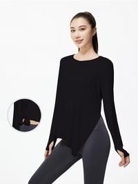 Gambar KEEP GOAL Baju Olahraga Wanita Lengan Panjang Kaos Running Yoga Jumbo Sport Bahan Ramah Kulit Nyaman Anti-Kerut Tahan Aus Cepat Kering Size S-2XL - Abu-Abu, S(BB:40-47KG) dari SAFA Online Shop Indonesia Kab. Tangerang 5 Tokopedia