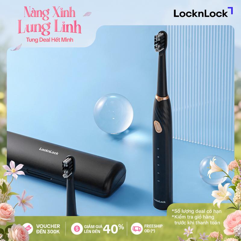 Bàn chải điện Lock&Lock Electric Toothbrush 5 chế độ ENR321BLK