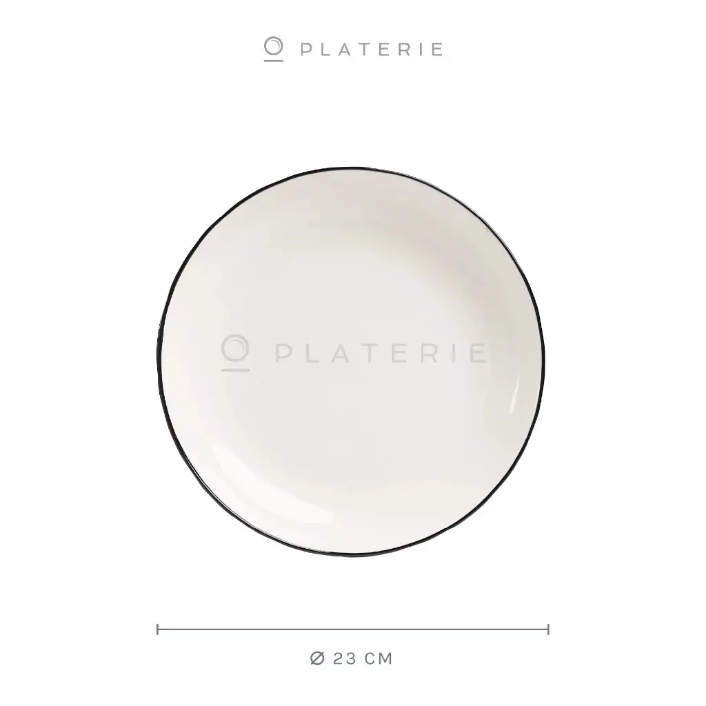 PLATERIE Piring Makan Porcelain Embossed Dinner Plate 9-10 Inch / 26cm Textured Honeycomb