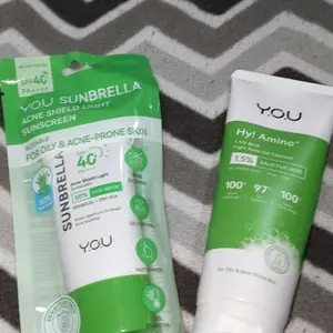 [ACNE NEW LAUNCH] YOU Acne Shield Light Sunscreen SPF40+ PA++++ Tabir Surya Oil Control untuk Kulit Berjerawat Sensitive Acne Skin Friendly Ringan UVA UVB Blue Light Skincare Sunblock Tidak Berminyak All Skin Type