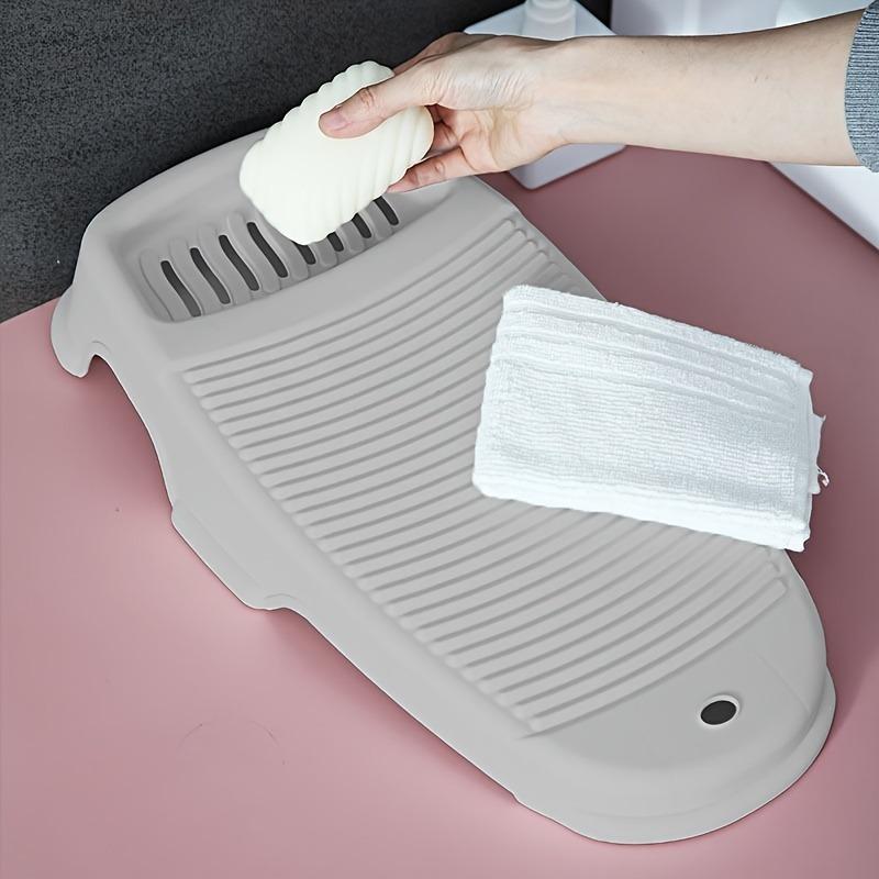 Washboard with Soap Box - Effective Laundry Cleaning Tool for Home, Scrubbing Socks and Underwear,  Supplies - Durable, Space-Saving, Easy to Clean, and Convenient Household Cleaning Essential 5