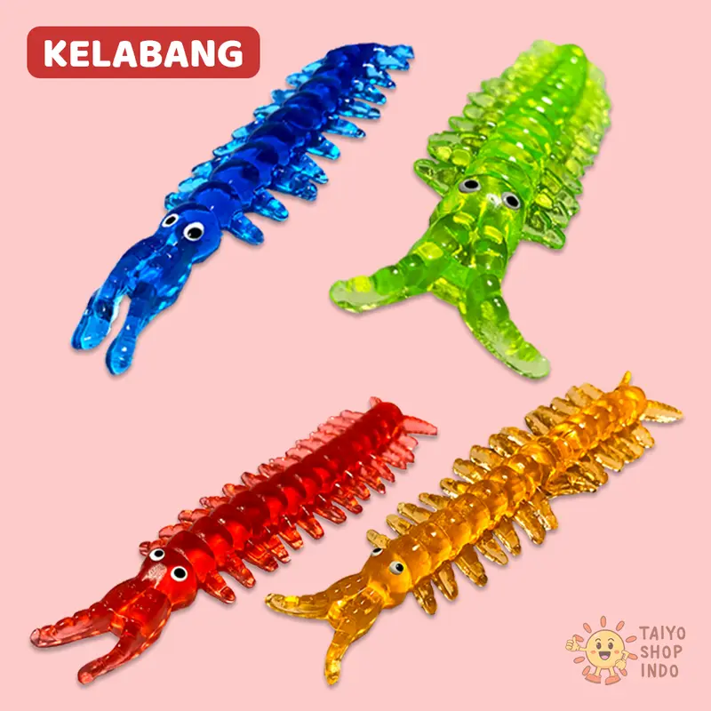 TAIYO Mainan Anak Splat Sticky Toys Animal Hewan Tempel Jelly Wall Tembok Dinding 6