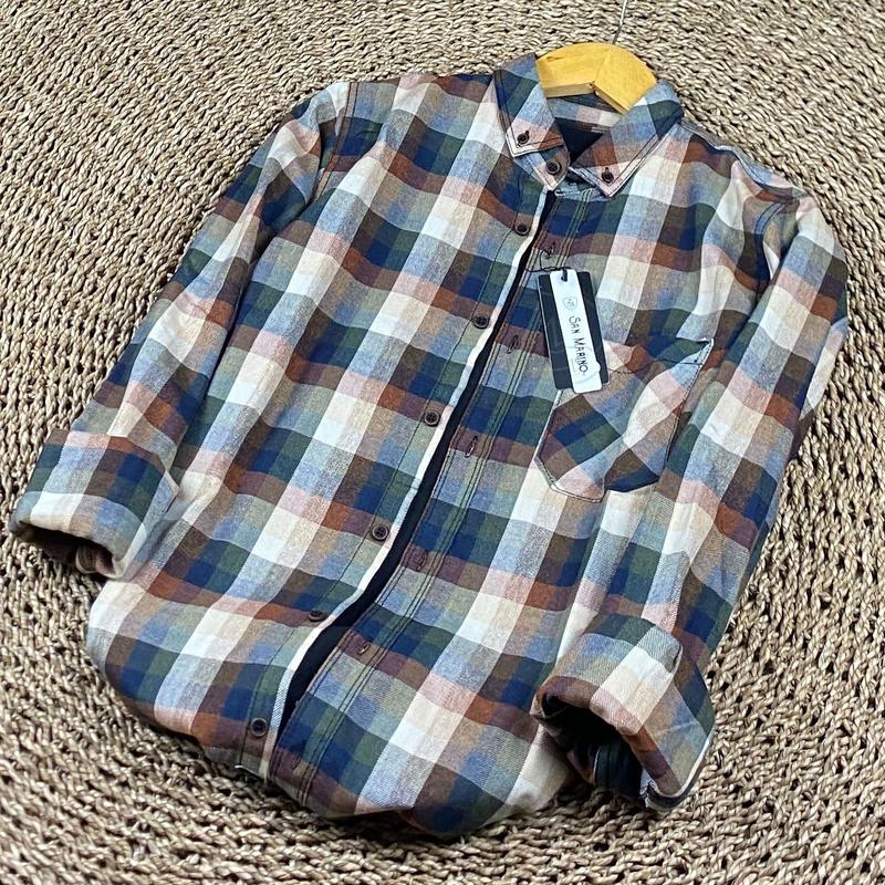 Kemeja Flanel Premium Fit Lengan Panjang Slim-fit Pria Wanita - Model Asymmetrical - Casual pendaki  outfit slim fit shirt kemeja  flanel Kemeja Flanel Slimfit 3