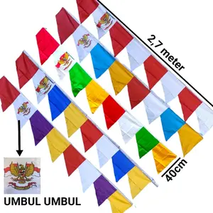 ( 10 PCS ) BENDERA UMBUL UMBUL WARNA WARNI