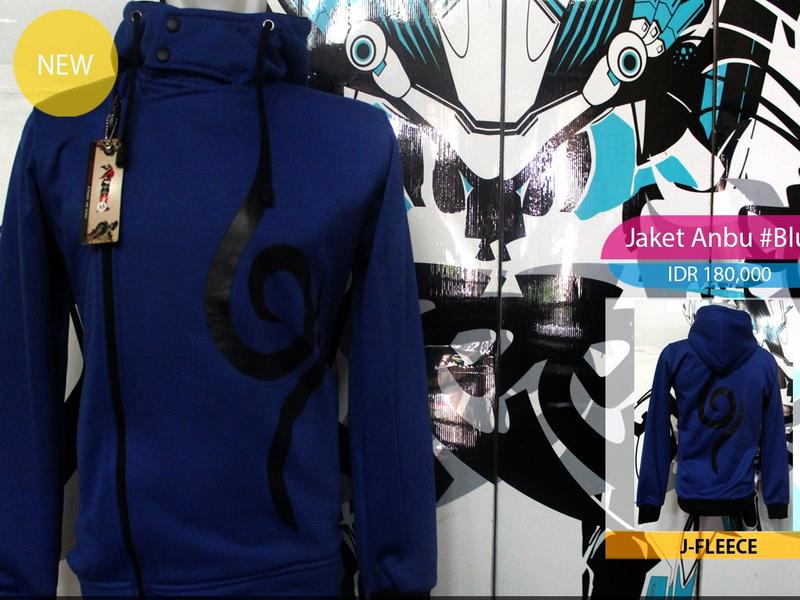 SALE Jaket Sweater Anbu Biru 0