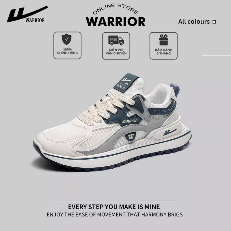   SẴN HÀNG HÀ NỘI Giày Thể Thao Nam Basic Cổ Thấp Chính Hãng Warrior 2024 - W004 