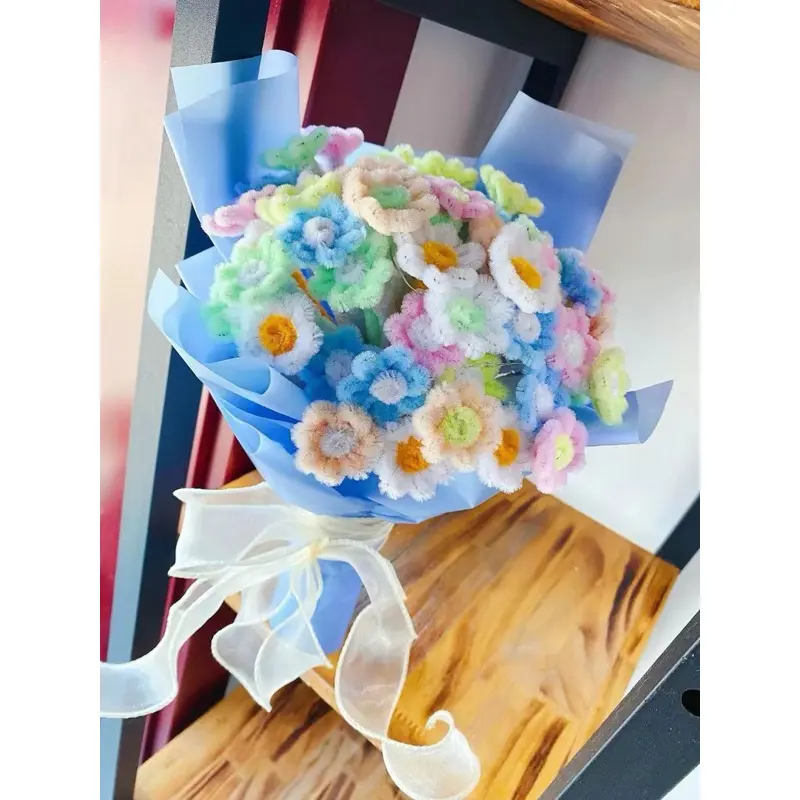 KAWAT BULU MERCY 1 IKAT = 10 TANGKAI KAWAT KERAJINAN TANGAN PIPE CLEANER HAND BOUQUET 6