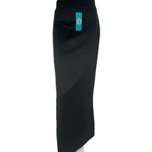 Rok Panjang Wanita Scuba Premium Hitam Panjang dengan Pinggang Karet - Tebal Casual Kerja Formal Cantik Kantor