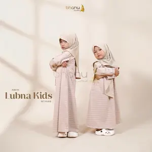 Bhanu - Lubna Kids set Abaya Anak Bahan Premium