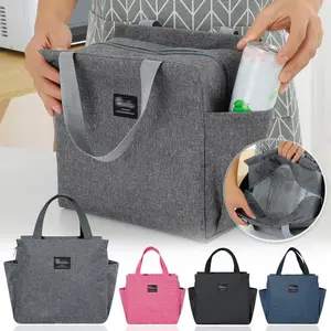 Tas Bekal Lunch Cooler Bag Box Makanan Alumunium Kotak Makan / Tas Bekal Tahan Panas Dingin | PB-107 waterrproof talas hitam