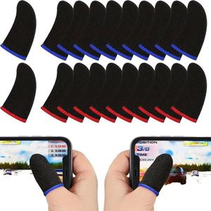 Paquete de 10 guantes para dedos gaming con alta sensibilidad y resistencia al sudor, compatibles con pantalla táctil, guante para el pulgar, fibra superconductora de 24 pines, accesorios para juegos esports