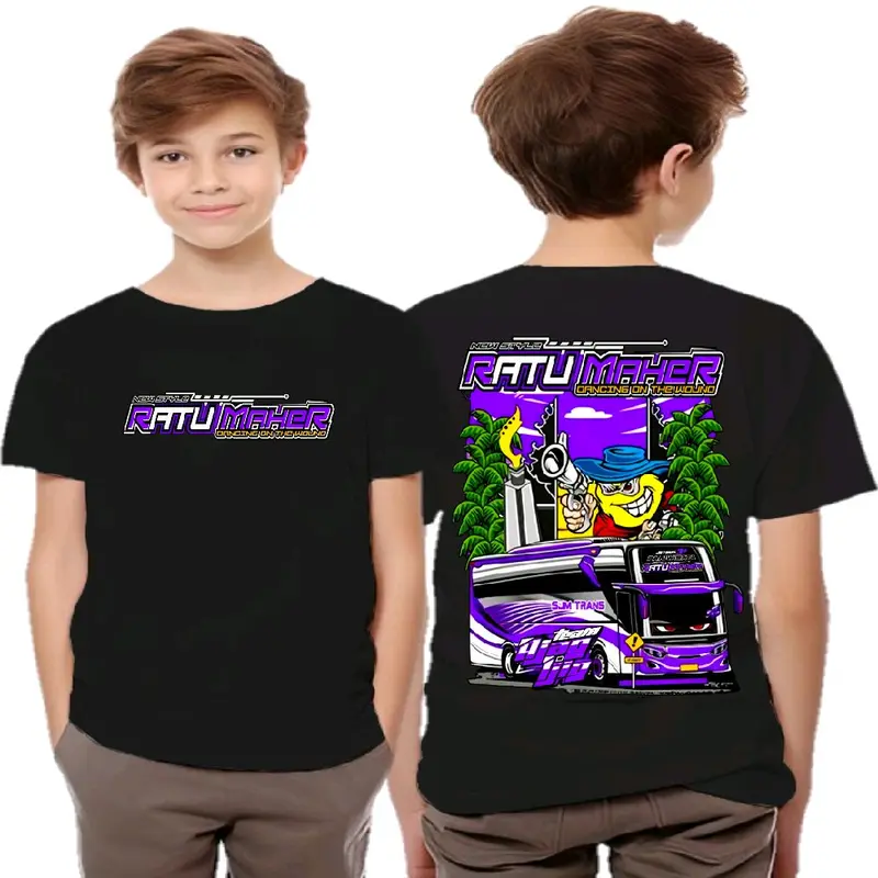DTF | KAOS ANAK GAMBAR BISMANIA/ KAOS ANAK RATU MAHER Bahan cotton combat 24s 30s baju anak laki-laki/Perempuan viral terbaru atasan unsisex 9-10 tahun Fashion 1