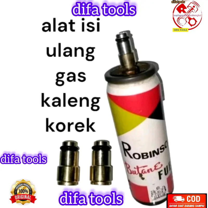 MURAH CEPAT!!!Alat isi ulang gas kaleng portabel refil gas kaleng 2in dan kaleng robinson Camping 1