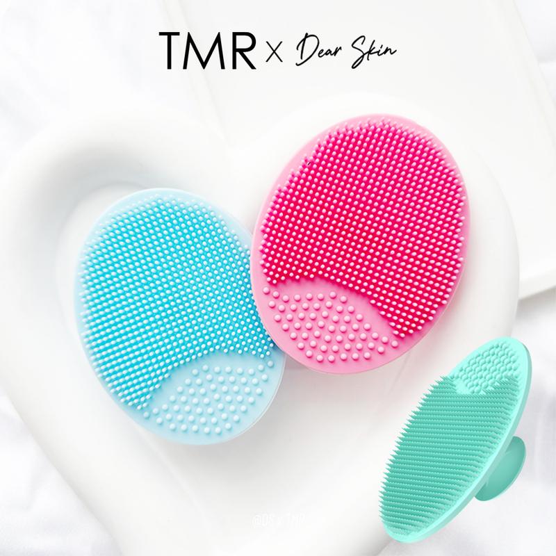 Pad Rửa Mặt Silicone TMR Neon Pink Làm Sạch Sâu Chăm Da Tẩy Tế Bào Chết Hiệu Quả An Toàn