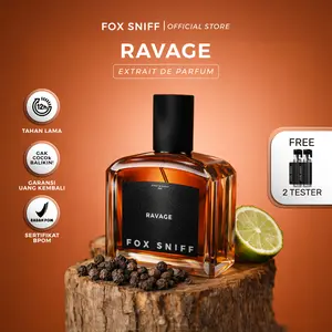 Fox Sniff – Ravage Parfum Pria Aroma Fresh Spicy Extrait De Perfume Aroma Wangi Tahan Lama Hingga 8 Jam Tidak Bekas Di Pakaian Dan Wangi Meninggalkan Jejak