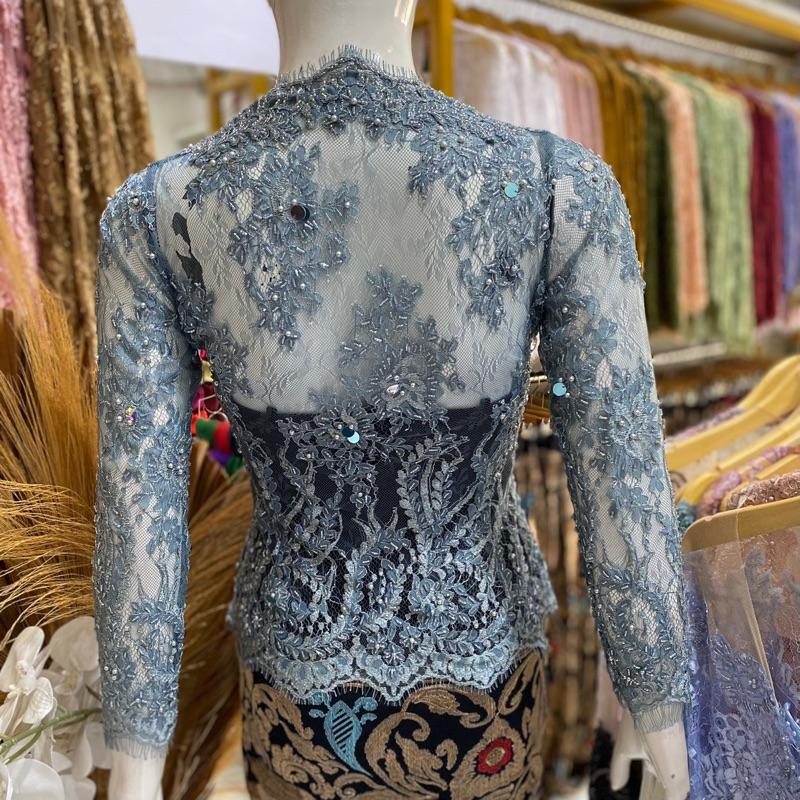 [PREMIUM] Kebaya Modifikasi Full Payet Motif Seluruh Badan| Kebaya Bali | Kebaya Pengantin | Kebaya Payet Wisuda Atasan 4