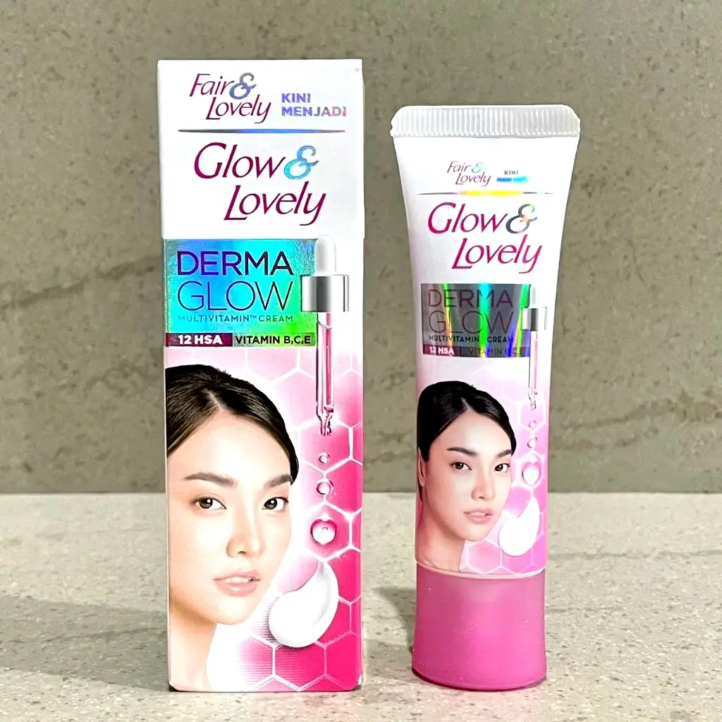 Glow & Lovely Derma Glow Multivitamin Cream 23gr (40% wajah lebih cerah glowing )