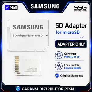 Samsung SD Adapter for microSD Original Converter microSD ke SD Card Adapter Lock Switch - Adapter Only
