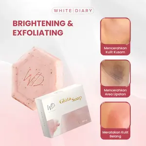 (Harga Spesial) White Diary Gluta Soap - Brightening & Exfoliating | Sabun Pencerah Kulit dengan Eksfoliasi Ringan