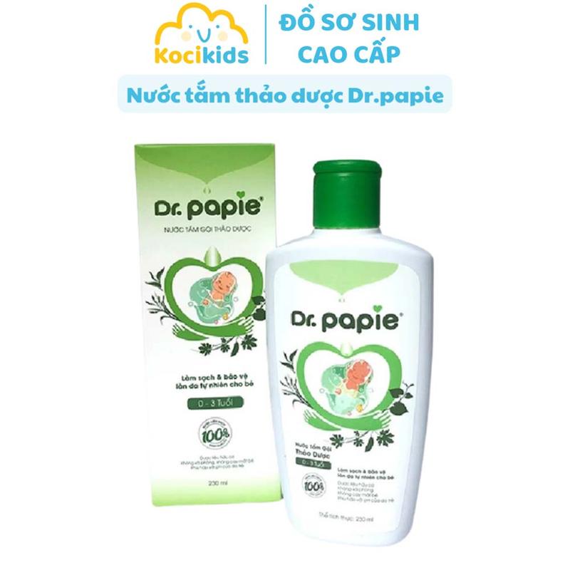 Nước Tắm Thảo Dược Dr Papie Cho Bé Giúp Ngăn Ngừa Và Giảm Các Vấn Đề Về Da Chai 230ml