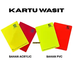 KALEA Kartu wasit Merah/Kuning Kartu Olah raga Wasit Sepakbola Futsal Bola Voly FIFA Accrylic PVC