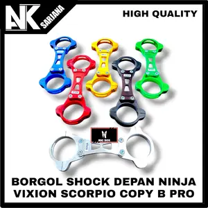 STABILIZER FORK STABILISER SHOCK DEPAN NINJA R RR SS 150 SCORPIO VIXION OLD VIXION NEW NVA NVL GEMBOK BORGOL TABUNG SHOCK COPY B PRO Motorcycle Racing