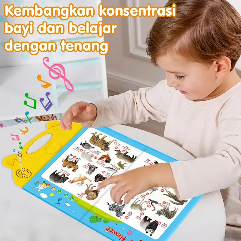 Buku Pendidikan Interaktif Suara, Buku Mainan Belajar Dengan Fitur Audio Jelas Untuk Anak 3-5 Tahun, Media Pembelajaran Harian Di Rumah Dan Area Bermain, Melatih Kemampuan Mendengar Dan Berbicara Secara Alami, Produk Terlaris Edukasi 2026 COD Tersedia