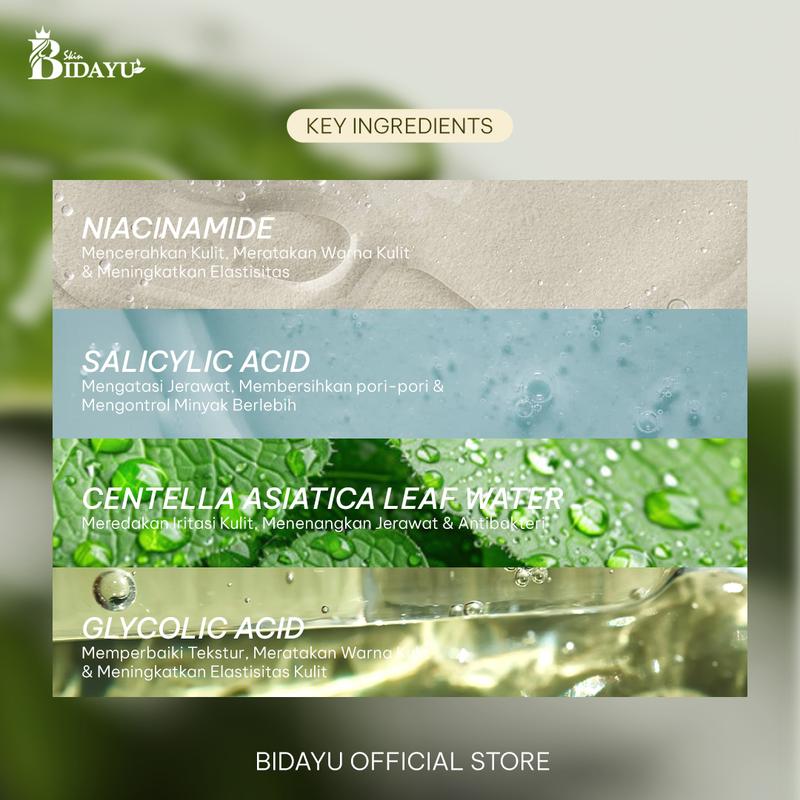 Anti Acne & Brightening Toner Wajah – Exfoliate & Hydrate with Glycolic Acid, Aloe Vera & Chamomile – mengeksfoliasi dengan lembut, menghidrasi, dan menenangkan kulit sensitif 2