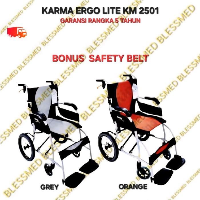 Gambar Kursi Roda Karma Ergo Lite KM 2501 dari Blessed Medical Kota Administrasi Jakarta Barat Tokopedia