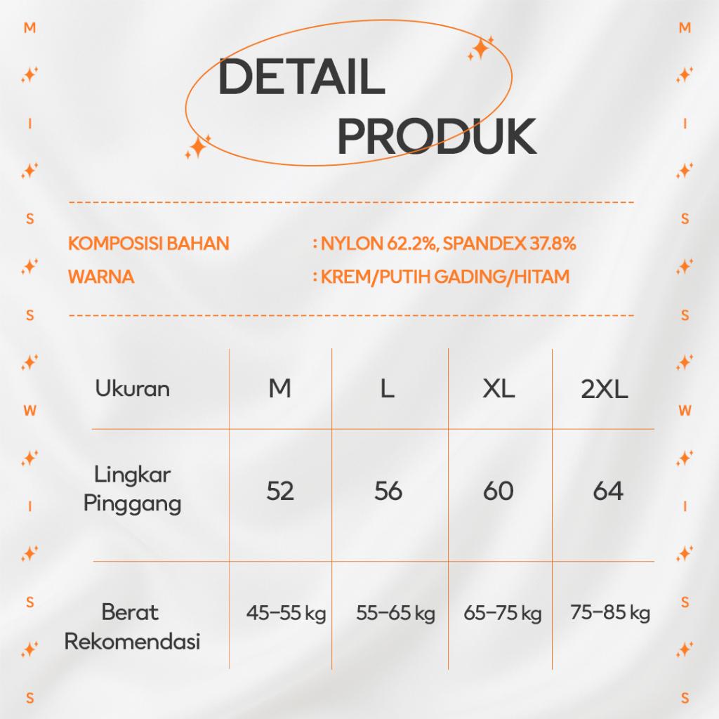 MISSWISS (3 Pcs) - Celana Dalam Seamless Wanita Pinggang Tinggi | Membentuk | Mengontrol Perut | Mengangkat Pinggul | Size M–2XL | #8562 MISSWISS (3 Pcs) - Celana Dalam Seamless Wanita Pinggang Tinggi | Membentuk | Mengontrol Perut | Mengangkat Pinggul | Size M–2XL | #8562