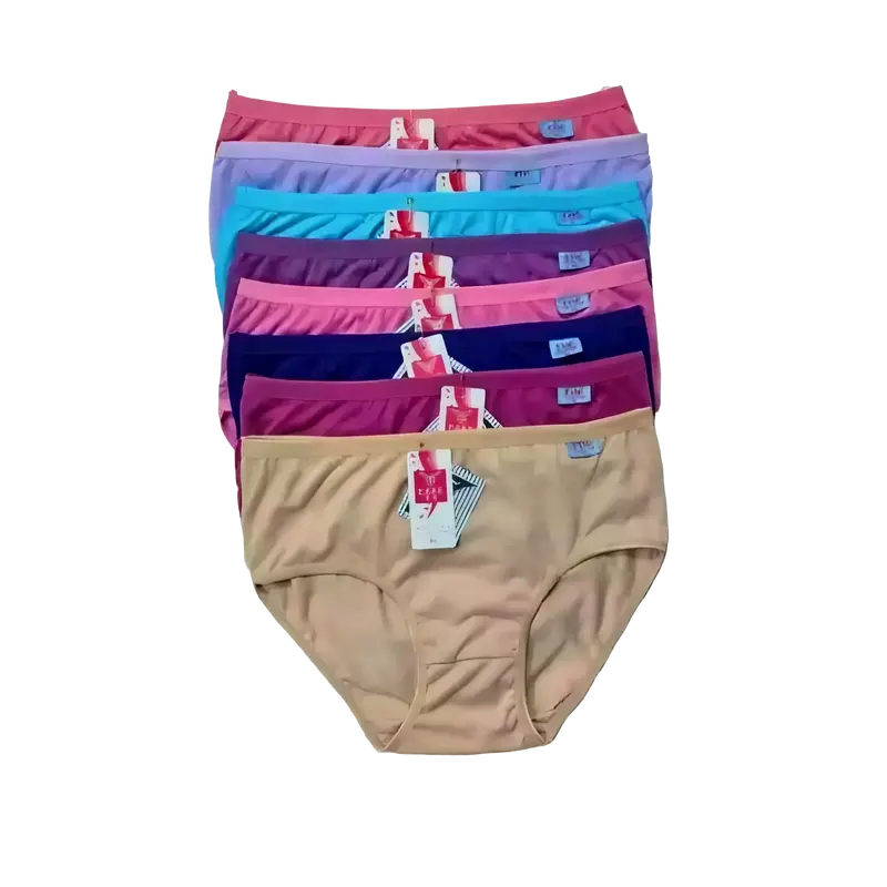 Pakaian Dalam Wanita 12 pcs cd motif polos  dalam wanita premium quality cd wanita size M L XL XXL Katun Dewasa High Hitam  Nyaman Pendek Lembut Waist TebaW dalawa 0