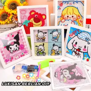 Diamond Painting stiker DIY Anime Princess Edition Mainan Edukasi Anak