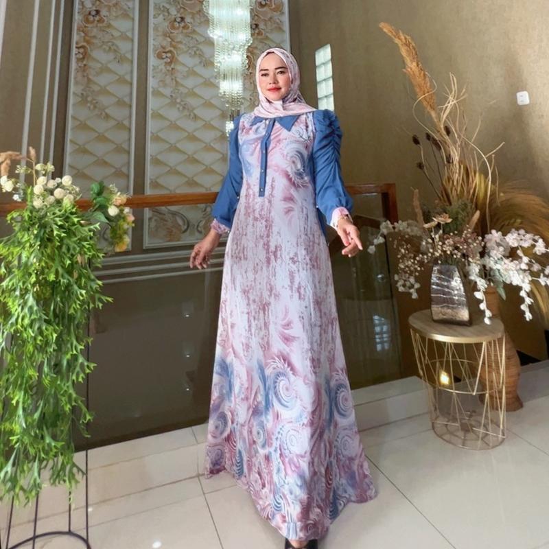 Zulfa Abaya Set Hijab Terbaru Gamis 6