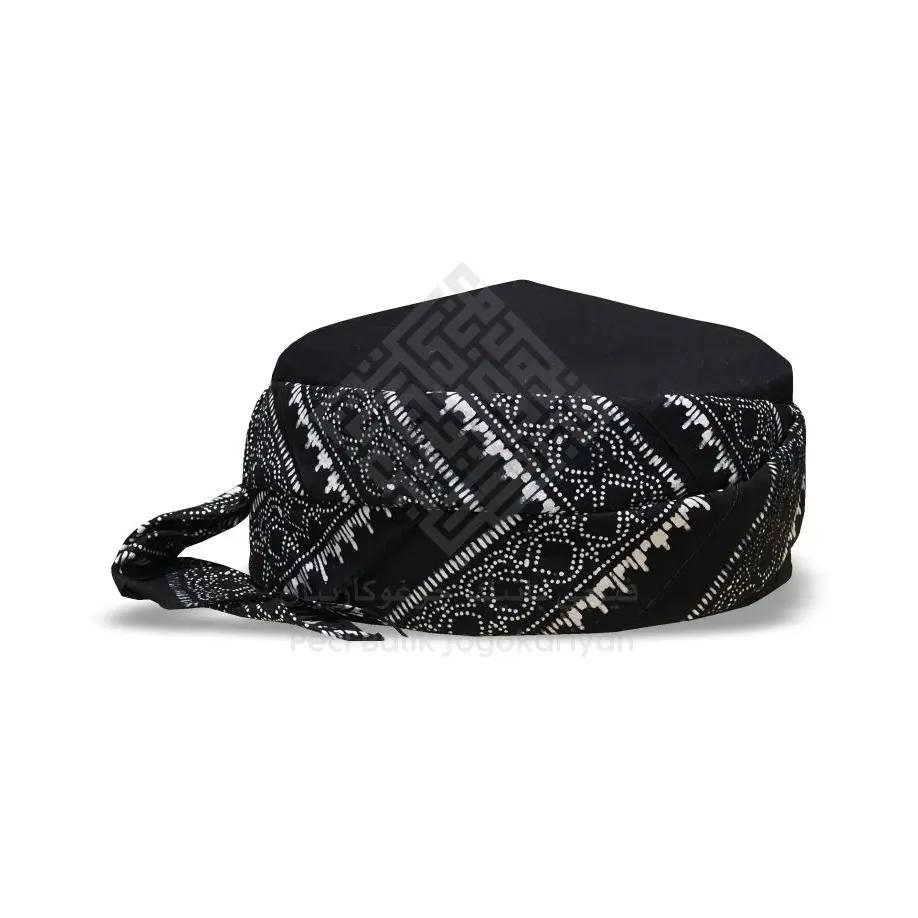 Peci Batik Jogokariyan motif Batik Wulung warna Hitam, Peci Viral Jogokariyan, Songkok Muslim Keren, Kopiah Pria Hitam, Batik Premium Dewasa Santri Nyaman