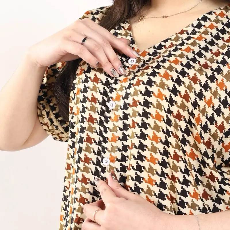 [DasterHitsMalang] One Set V Neck Celana Panjang/ Setelan Wanita / Piyama Wanita / One Set Rayon Premium Baju Busui Motif Pendek Tidur Katun Dewasa 4