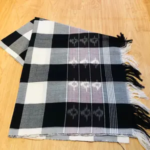 Saput Blanket Poleng Motif Endek Premium Pria