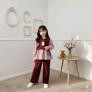 SETELAN ANAK MODEL BELVINA // SETELAN TUNIK ANAK TERBARU BAHAN KENIT 2-10 TAHUN Fashion