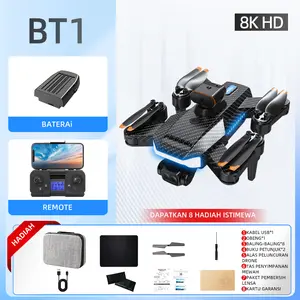 P9 Drone P9 PRO 8k Dual ESC Camera 360 derajat Obstacle Avoidance Foldable Remote Control Four Axis Helikopter for Children and Adults