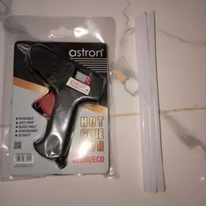 (Gratis isi lem 5 pcs) Glue Gun Mesin Lem Tembak - Hot melt Glue gun - Cocok untuk DIY, Kerajinan, dan Reparasi - Aman dan Tahan Lama - Biru Baru