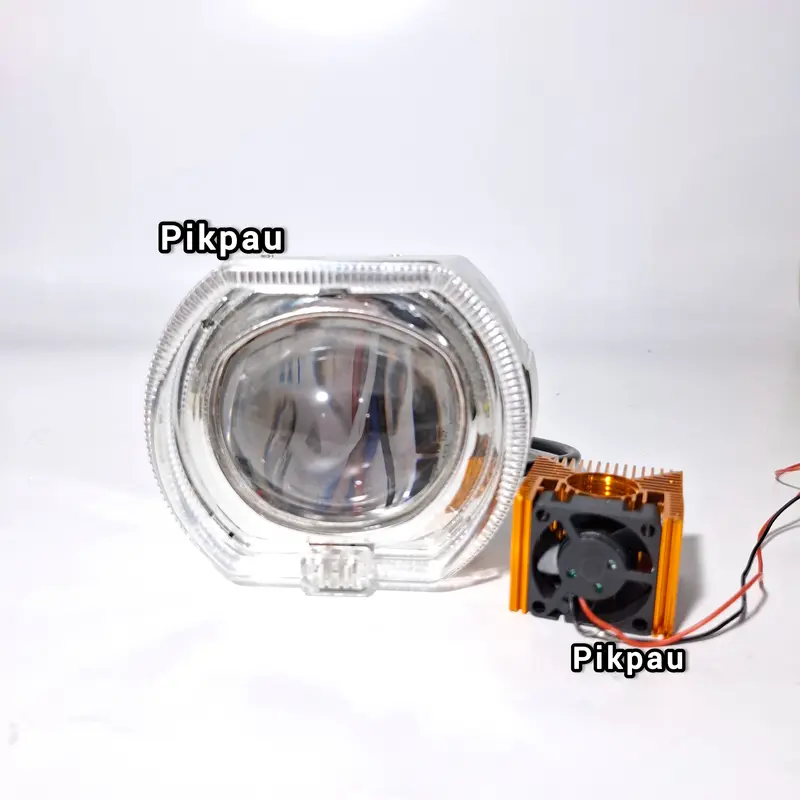 IBRIGHT Lampu Utama Projie Biled Cut Off ZE 4A Biled 4,5inc Lensa Besar Dengan Shroud Dan Devil Eye Premium 1