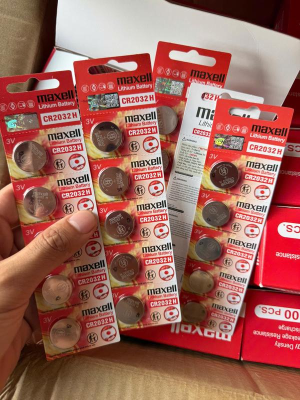 1 Vỉ 5 viên pin khiển remost Ô TÔ, XE MÁY Maxell CR2032 MẪU MỚI